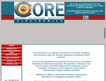 Tablet Screenshot of corelectronics.com